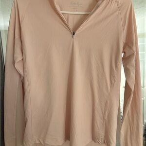 Walter Hagen Long-Sleeve Half-Zip Top - Light Blush
